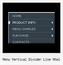 Menu Vertical Divider Line Html Using Drop Down Menus