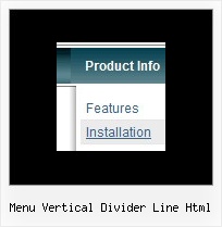 Menu Vertical Divider Line Html Website Navigation Bar