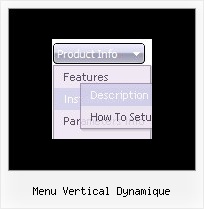 Menu Vertical Dynamique Vertical Dropdown Menu Dhtml