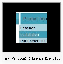 Menu Vertical Submenus Ejemplos Absolute Relative