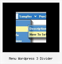 Menu Wordpress 3 Divider Html Popup Menu Tutorial