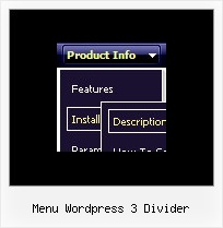 Menu Wordpress 3 Divider Java Navigation