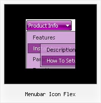 Menubar Icon Flex Scroll Horizontal Dhtml