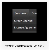 Menuns Desplegables De Html Menu Bar Icons