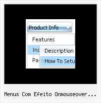 Menus Com Efeito Onmouseover Javascript Dhtml Menu With Shadow