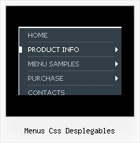 Menus Css Desplegables Layers Menu Dhtml