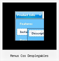 Menus Css Desplegables Web Menu Buttons