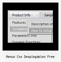 Menus Css Desplegables Free Simple Popup Menu Relative Position