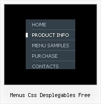 Menus Css Desplegables Free Javascript Menu Example
