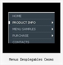 Menus Desplegables Cmsms Dynamic Html Menu Templates