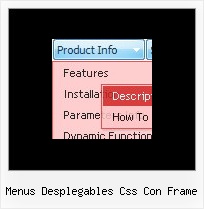 Menus Desplegables Css Con Frame Menu Sample Http