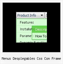 Menus Desplegables Css Con Frame Javascript Dhtml Drop Down Menu