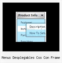 Menus Desplegables Css Con Frame Menu Script Java