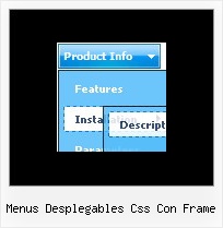 Menus Desplegables Css Con Frame Vertical Mouse Over Menu
