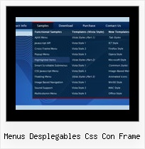 Menus Desplegables Css Con Frame Sliding Menus In Dhtml