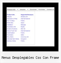 Menus Desplegables Css Con Frame Make Popup Menu Style In Java Script