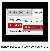 Menus Desplegables Css Con Frame Drop Down On Mouse Over