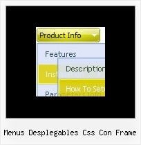 Menus Desplegables Css Con Frame Menu Position