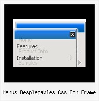 Menus Desplegables Css Con Frame Xp Style Menu Bar