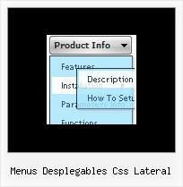Menus Desplegables Css Lateral Drop Down Menu Using