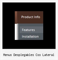 Menus Desplegables Css Lateral Javascript Menu Shadow
