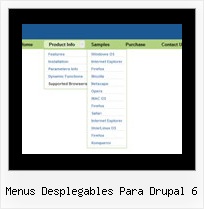 Menus Desplegables Para Drupal 6 Javascript Rollover Menus