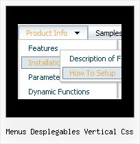 Menus Desplegables Vertical Css Dynamic List Menus