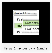 Menus Dinamicos Java Example Menu Horizontal Pour Site Web