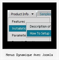 Menus Dynamique Avec Joomla Dynamic Dropdown Menu Bar