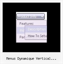 Menus Dynamique Vertical Javascript Hide Menu Bar Html