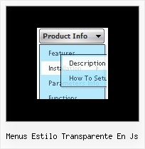 Menus Estilo Transparente En Js Drop Down Menu Tutorials