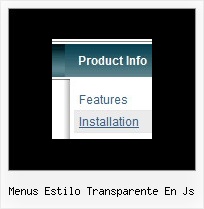 Menus Estilo Transparente En Js Menu Javascript Scroll