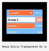 Menus Estilo Transparente En Js Dhtml Slide Bars