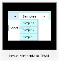 Menus Horizontais Dhtml Navbar Xp Style