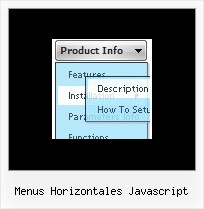 Menus Horizontales Javascript Html Javascript Menu Desplegable