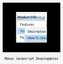 Menus Javascript Desplegables Cascade Menu Horizontal