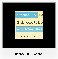Menus Sur Iphone Transparent Menu Rollover