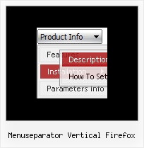 Menuseparator Vertical Firefox Onmouseover Menu Javascript