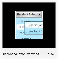 Menuseparator Vertical Firefox Rolldown Example