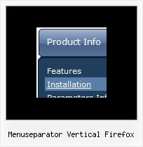 Menuseparator Vertical Firefox Expanding Web Menu