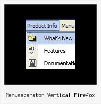 Menuseparator Vertical Firefox Vertical Pull Down Menu