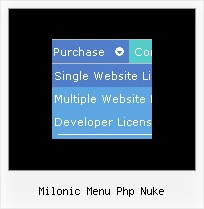 Milonic Menu Php Nuke Horizontal On Top Menu Js