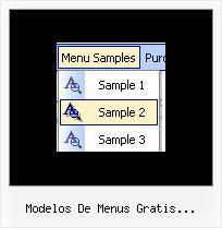 Modelos De Menus Gratis Desplegables Javascript Popup Rollover