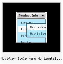 Modifier Style Menu Horizontal Joomla Display Drop Down Menu