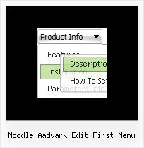 Moodle Aadvark Edit First Menu Website Menu Sample