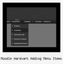 Moodle Aardvark Adding Menu Items Html Menu Scripts Jscript Javascript