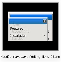 Moodle Aardvark Adding Menu Items Menubars Cm
