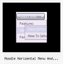 Moodle Horizental Menu And Submenu Templates Rolldown Menu Javascript