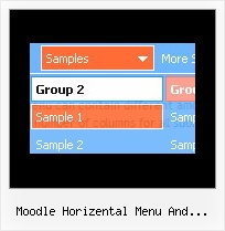 Moodle Horizental Menu And Submenu Templates Relative Dhtml Menu