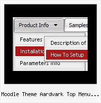 Moodle Theme Aardvark Top Menu Issues Javascript Top